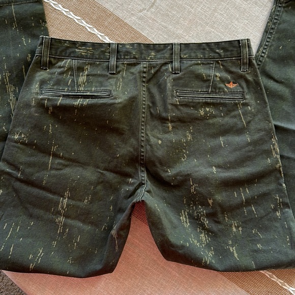 Dockers/Levi Strauss Alpha Green Graffiti Khaki Jeans size 34x32 Slim Tapered - Picture 7 of 16